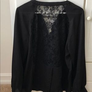Lauren Conrad blouse with lace detail
